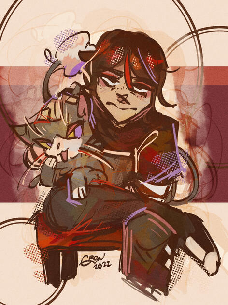Brat + Cat - Art Trade